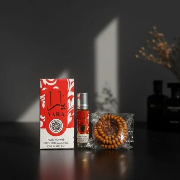 Yara Alcohol-Free Attar 8ml Red with Free Tasbeeh
