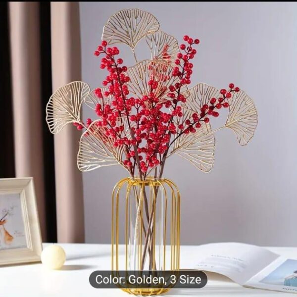 Golden Geometric Vase for Home Decor Pakistan