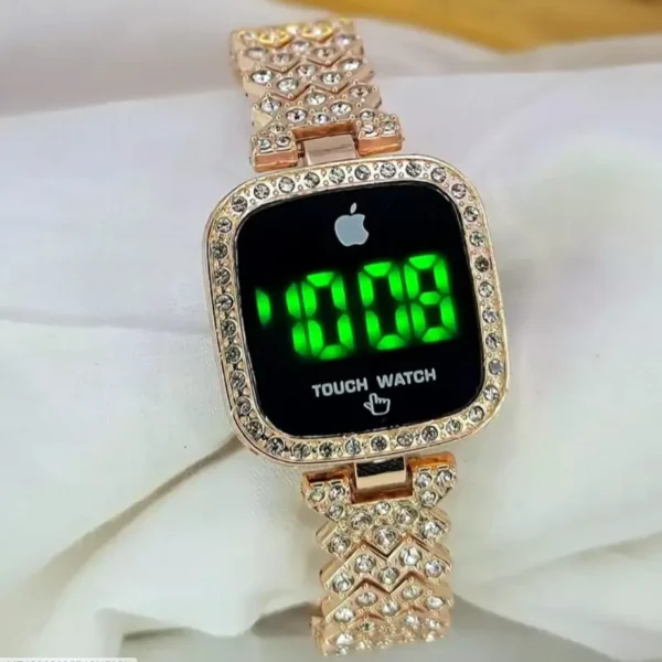Women's Gold Crystal Touch Watch
