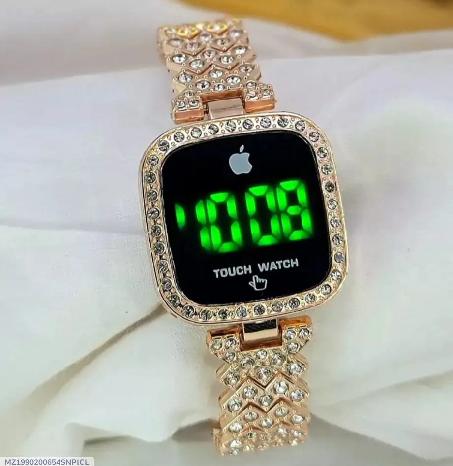 Women's Gold Crystal Touch Watch