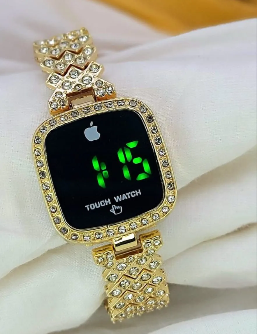 Women's Gold Crystal Touch Watch - Image 3