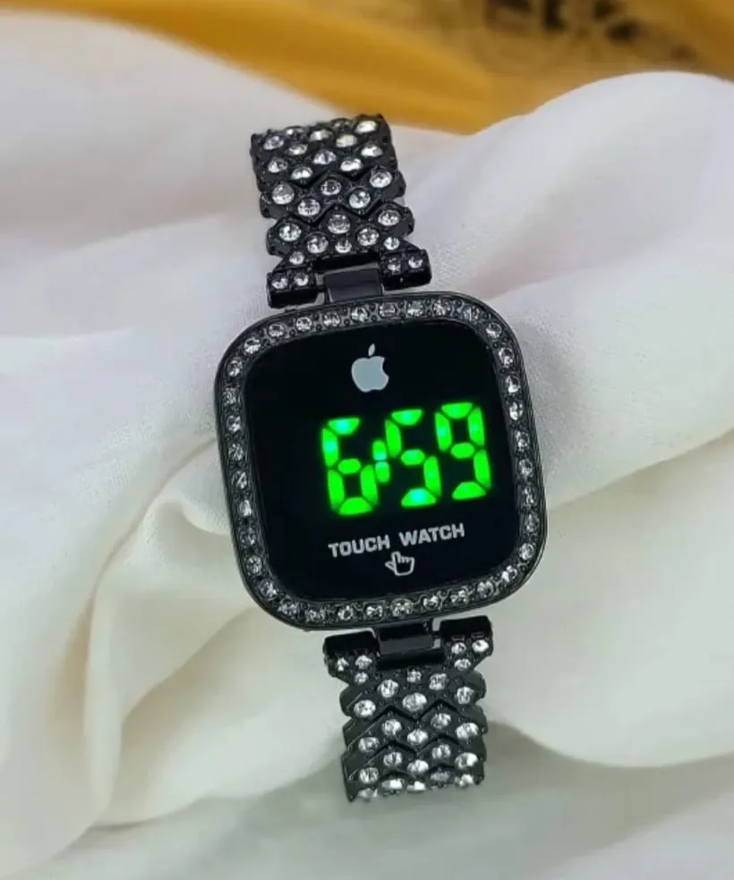 Women's Gold Crystal Touch Watch - Image 4