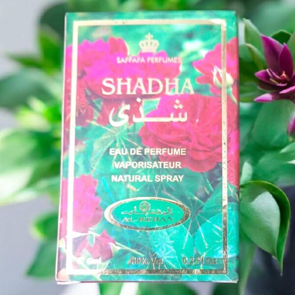 Shadha Alcohol Free Attar 6ml Floral Packaging