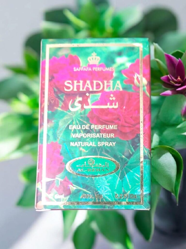 Shadha Alcohol Free Attar 6ml Floral Packaging