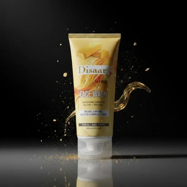 Disaar 24K Gold Face Wash 150ml All Skin Types Glowing