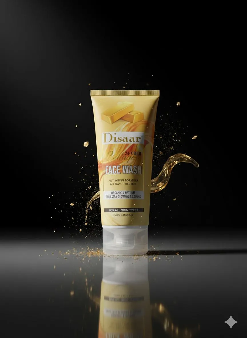 Disaar 24K Gold Face Wash 150ml All Skin Types Glowing