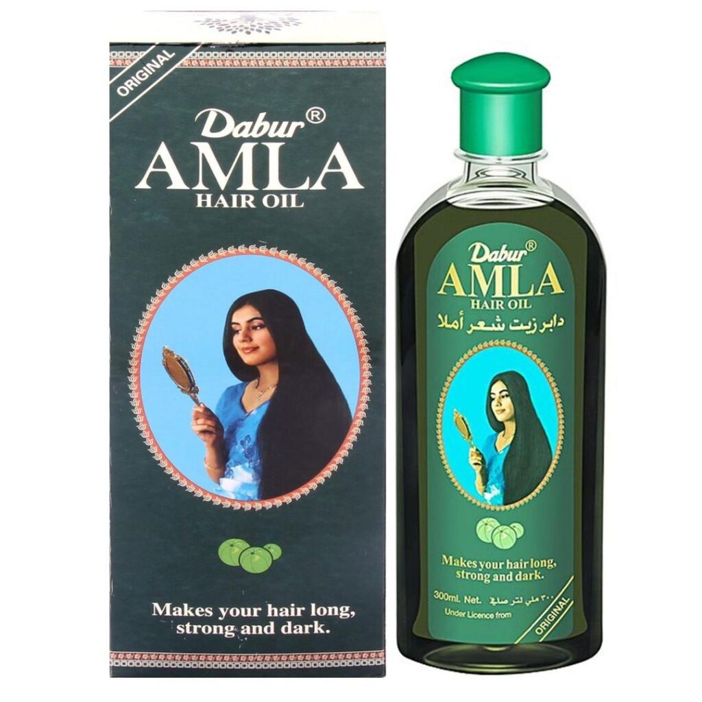 Dabur Amla Hair Oil for Dark Hair Growth & Shine