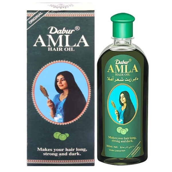 Dabur Amla Hair Oil for Dark Hair Growth & Shine
